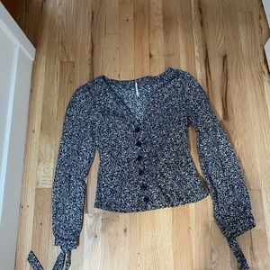free people fitted blouse
